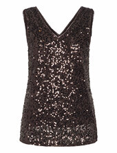 Sraudrey V-neck Top Soft Rebels Brown