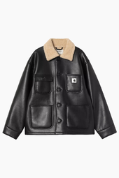 W' Shepton Og Michigan Coat - Black/natural - Carhartt Wip - Sort Xs