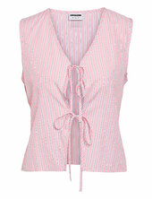 Nmfrida S/l Tie Vest Wvn Noisy May Pink