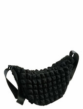 Pcfinna Waffle Bumbag Pieces Black