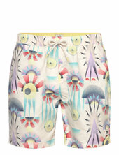 Printed Mid-length Swimshort Scotch & Soda Cream