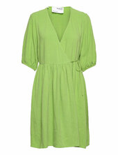 Slframi 2/4 Short Wrap Dress B Selected Green