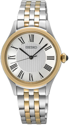 Seiko Dameur Sur612p1 Classic Sølvfarvet/gul Guldtonet Stål Ø29.6