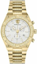 Versace Herreur Veso00822 Greca Sporty Sølvfarvet/gul Guldtonet