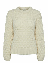 Yasbubba Ls Knit Pullover S. Noos Yas Beige