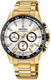 Festina Herreur F20634-1 Timeless Sølvfarvet/gul Guldtonet Stål