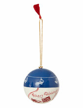 Papier Maché Balls Christmas Ornament Lexington Home Blue