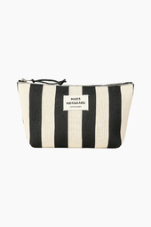 Knit Stripe Hof Make-up Bag - Black - Mads Nørgaard - Stribet One Size