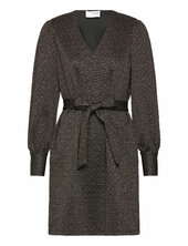 Slfagnethe Glitter Short Jaquard Dress Selected Black