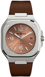 Bell & Ross Herreur Br05a-br-st/srb Br 05 Coppere Brun/gummi Ø40