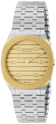 Gucci 25h Dameur Ya163502 Guldfarvet/stål Ø30 Mm