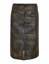 Nmarmy Pu Nw Front Slit Midi Skirt Wvn Noisy May Green