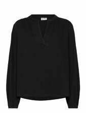 Pzmalia V-neck Blouse Pulz Jeans Black