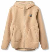 H2o Langli Pile Fleecejakke M. Hætte Unisex Vinterjakker Beige M