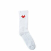 Quint Heart 1-pak Tennisstrømper Hvid