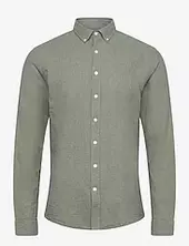 Linen/cotton Shirt L/s Lindbergh Green