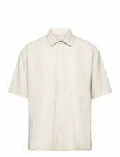 Wbbanks Plisse Shirt Woodbird Beige