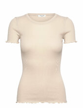 Rwbernadine Ss O-neck T-shirt Rosemunde Beige