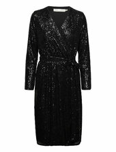 Jarjariw Wrap Dress Inwear Black