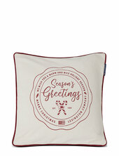 Seasons Greatings Recycled Cotton Pillow Cover Lexington Home Patterned