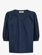 Mmtaissa Linen Blouse Mos Mosh Navy