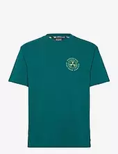Front And Back Artwork Relaxed Fit T-shirt Scotch & Soda Green