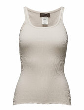 Rwbelle Silk U-neck Strap Elastic T Rosemunde Pink