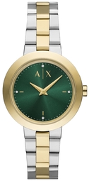 Armani Exchange Dameur Ax5176 Jackie Grøn/guldtonet Stål Ø36 Mm
