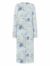 Pcamber Ls Midi Dress Wvn D2d Fsy Pieces Blue