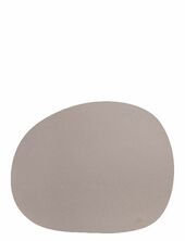 Raw Buffalo - Dækkeserviet 95% Genbrugslæder Dusty Rose 1 Stk 41x33,5 Cm Aida Beige