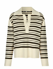 Aden Knit V-neck Second Female Cream