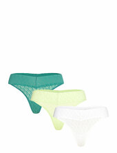 Low Rise Thong 3pk Calvin Klein Patterned