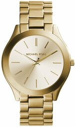 Michael Kors Dameur Mk3179 Slim Runway Guldfarvet/gul Guldtonet Stål