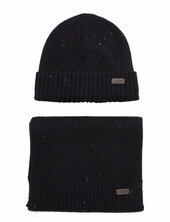 Barbour Car F Beanie/scarf Gift Set Barbour Black