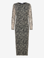 Animal-print Midi-dress Mango Black
