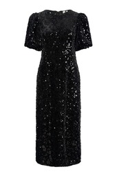 Y.a.s - Kjole - Sofie 2/4 Sequin Midi Dress - Black