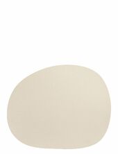 Raw Buffalo - Dækkeserviet 95% Genbrugslæder Warm Nude 1 Stk 41x33,5 Cm Aida Beige