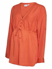 Mlalicia Lia L/s Wo Top 2f A. Mamalicious Orange