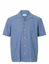 Slhrelaxsun Shirt Ss Resort Selected Blue