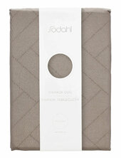 Tablecloth 140x270 Tiles Damask Taupe Södahl Beige