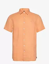 Linen Shirt Short Sleeve Sebago Orange