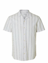 Slhrelaxsun Shirt Ss Resort Selected White