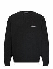 Logo Relaxed Knit Sweater Han Kjøbenhavn Black