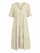 Viprisilla V-neck 2/4 Midi Dress/1 Vila Beige