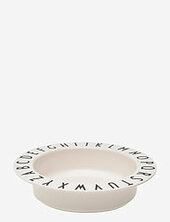 Eat & Learn Deep Plate Tritan Design Letters White