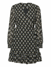 Onlstar L/s Wrap Dress Ptm Only Black