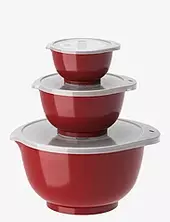 Mixing Bowl Set 6 Parts New Margrethe Rosti Red