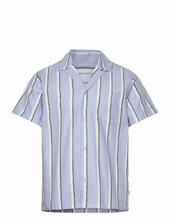 Lawson Stripe Ss Shirt Les Deux Blue