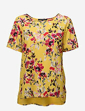 Linosa Crepe Light Ss Tee French Connection Yellow