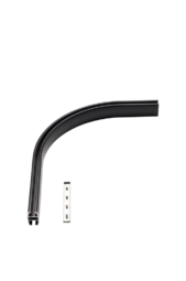 Flexi Hjørnestykke 90° Sort